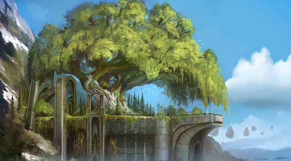 random_stuff_by_Tonyholmsten CG Enviorment Illustration