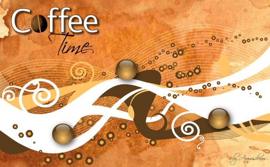 free vector set coffe time