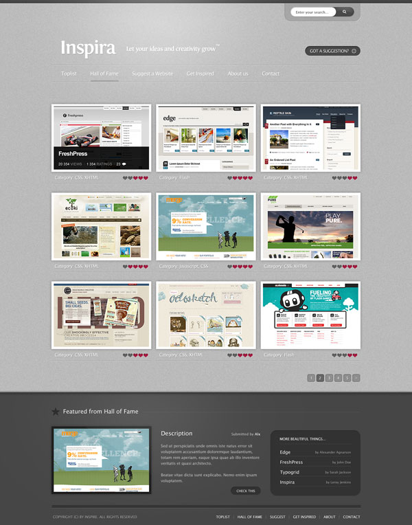Inspira_by_AlxDesign web design inspiration