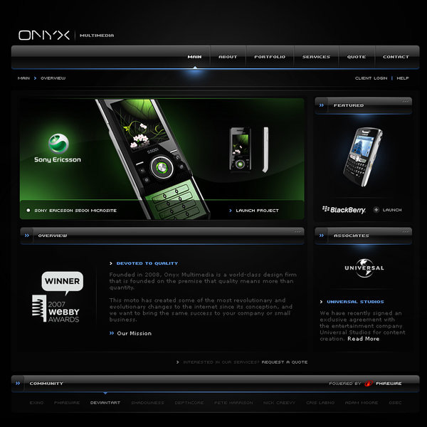 Onyx_by_elusive black web design