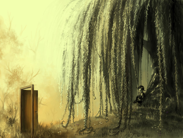 Secret_garden_by_AquaSixio Digital Painting Garden