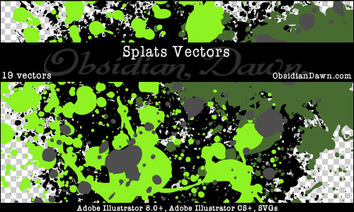 Free Vector Set Splats
