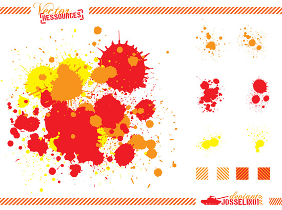 Free Vector Set Splats