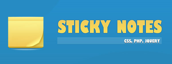 ajax php sticky note tutorial