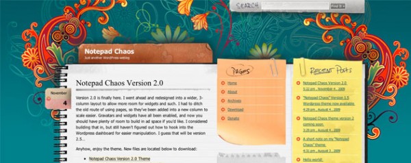 5-notepad-chaos notepad wordpress theme