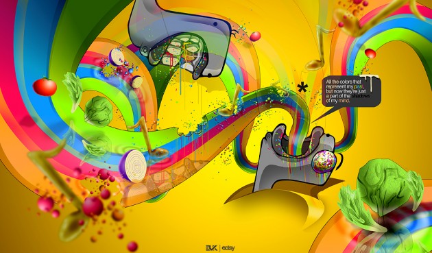 I_Can_Sing_A_Rainbow_by_Aaroneepap Colorful Digital Art Rainbow