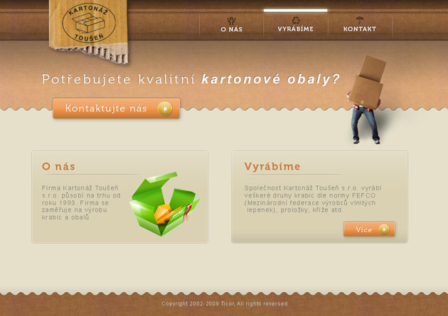 kartonaz web design interface