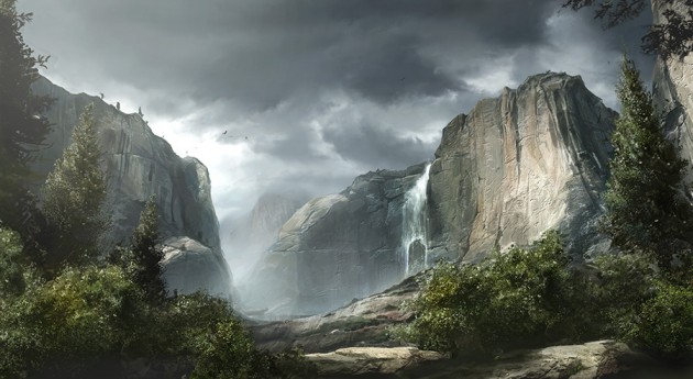 Mountains_by_tiger1313 Digital Paintings Mountain