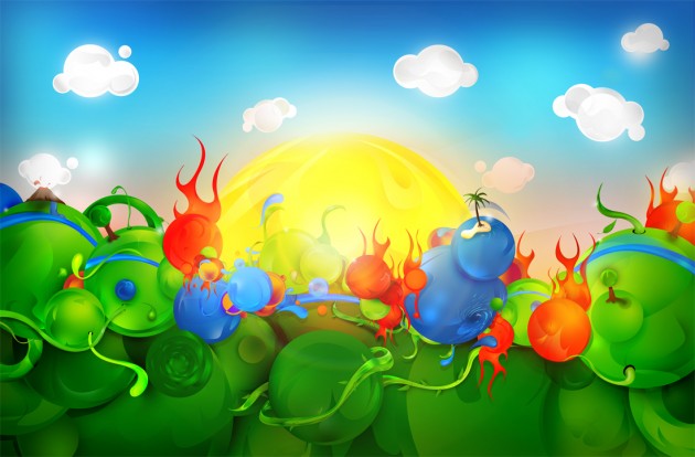Natural_by_StrangeProgram Colorful Natural Wallpaper