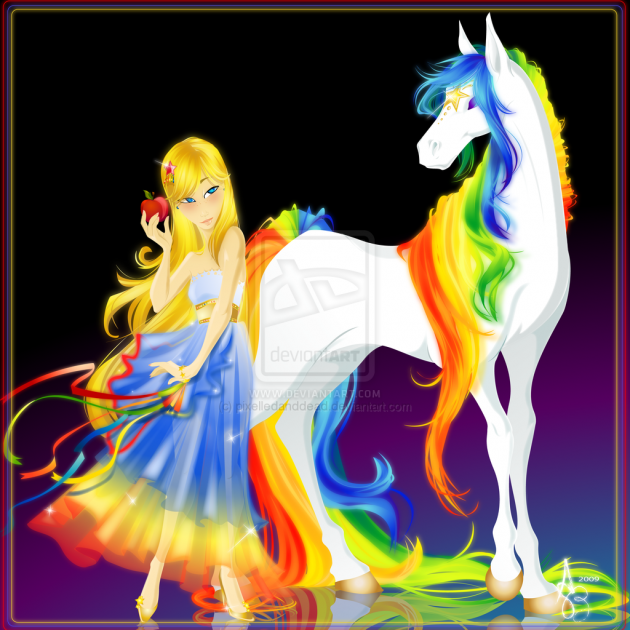 Rainbow colors stars