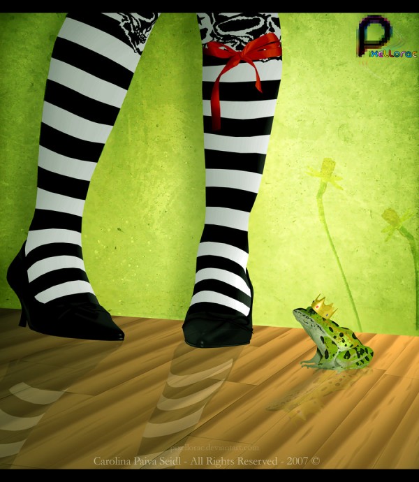 vexel illustration frog prince