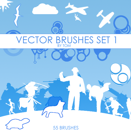vector brush set