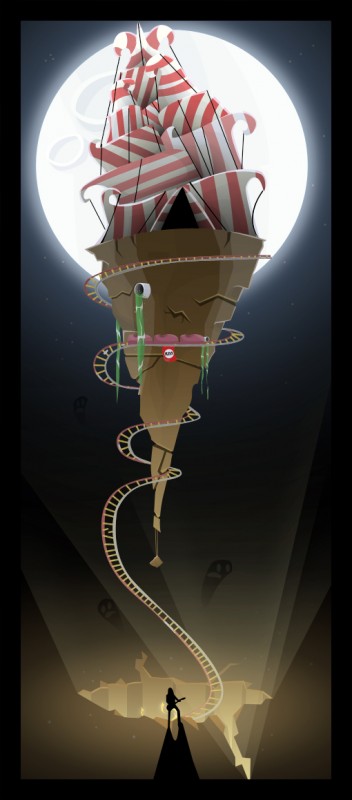 and_I_say_welcome_to_the_show_by_flavortooth vexel illustration welcome
