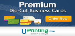 die cut business cards