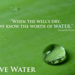 save water save lives