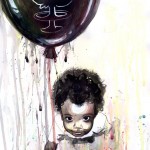 splatter grunge traditional painting
