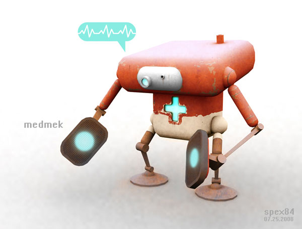 realistic 3d medical robot