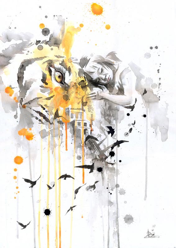 SLEEP_by_Lora8 sleep traditional painting