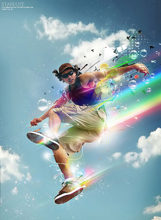 human photo manipulation dust