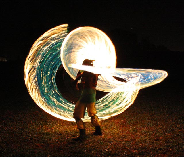 storm of colorful fire photography