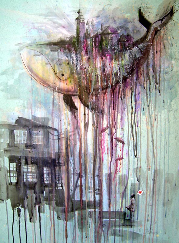 WHALE_by_Lora8 whale traditional art