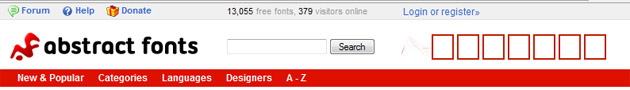 abstract fonts download