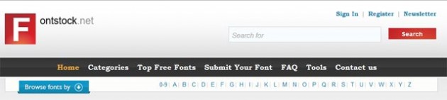 font stock free fonts