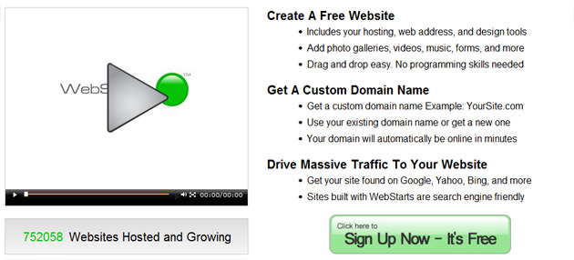 webstarts website builder