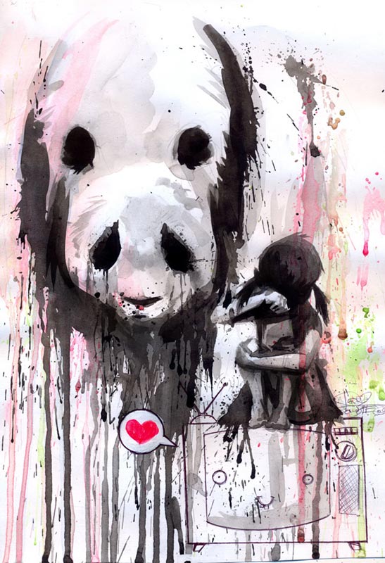 will_come_to_take_sadness_away_by_Lora8 sadness traditional painting