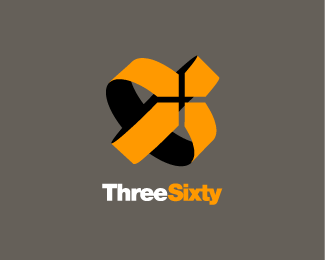 three sixty logo design