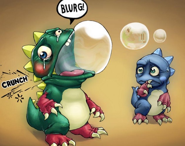 blurg monster digital character