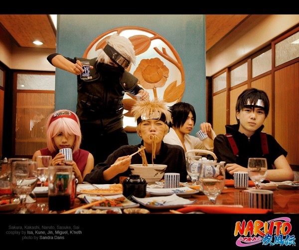 naruto sakura kakashi sasuke sai cosplay