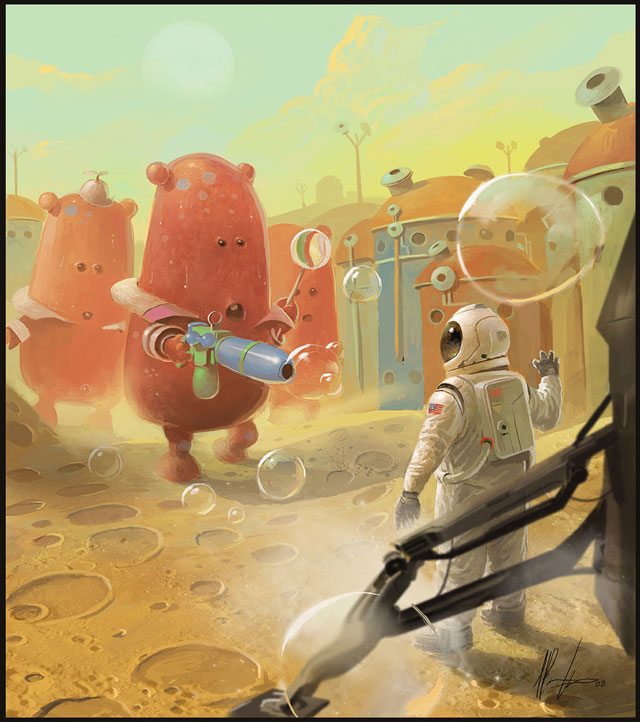welcome alien illustratin