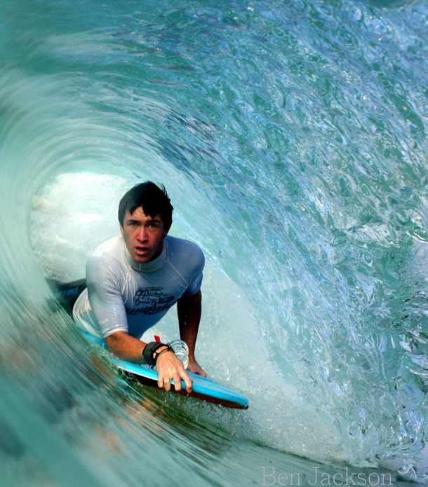 blue cavern sea surfing