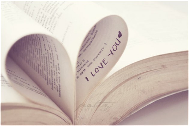 I love you by ~pockylacious. love you heart book photography