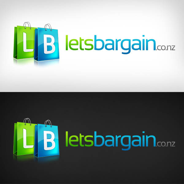 lets bargain web 2.0 logo design