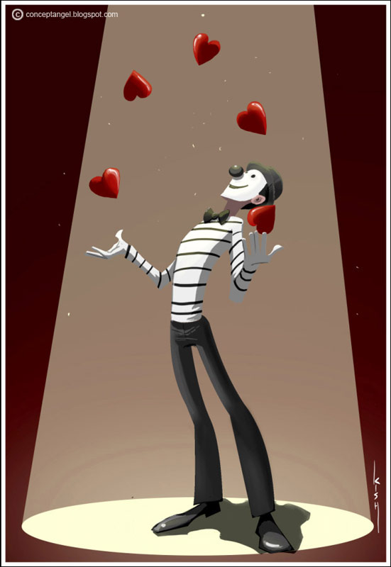 Pantomime_Casanova_by_Kish_M pantomime character illustration