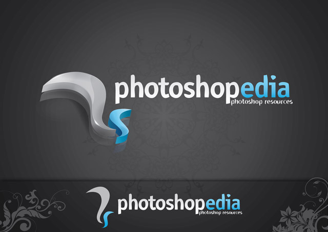 photoshop pedia web 2.0 logo design