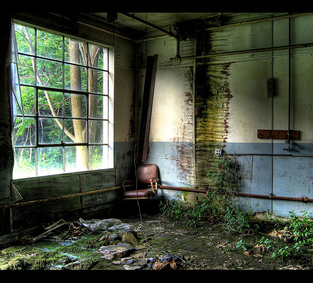 The_Lonely_Chair_II_by_byonder lonely chair urban decay photography