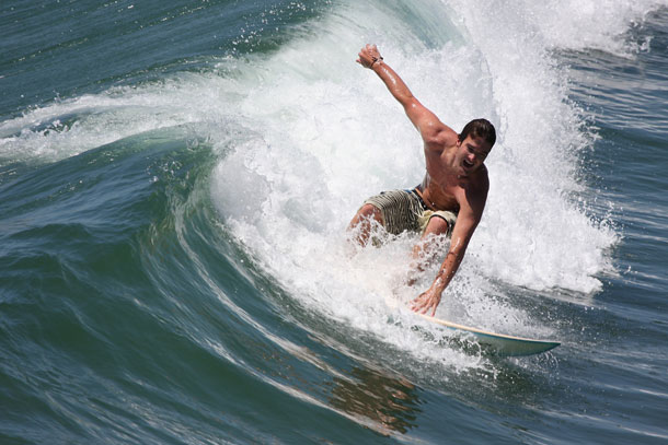perfect wave sea surfing