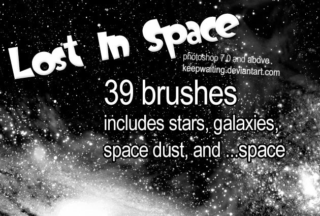 11-lost-in-space-brushes space photoshop brushes