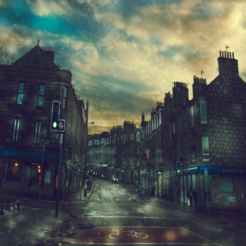 city scape cityscape lights beautiful cars night day architecture building