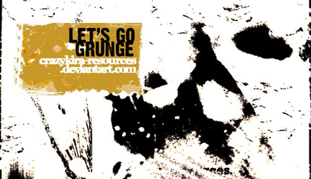 6-lets-go-grunge Grunge photoshop brushes