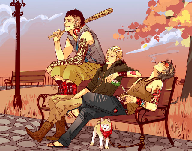 The_Three_Musketeers_by_CassandraJean Three Musketeers character Illustrations