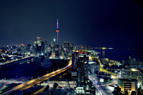 city scape cityscape lights beautiful cars night day architecture building
