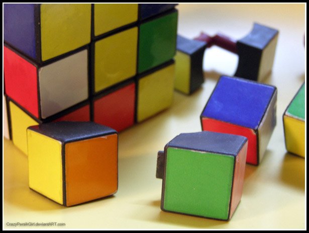 colorful rubik cube photography
