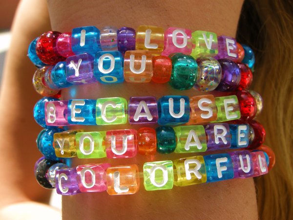 colorful beads photography