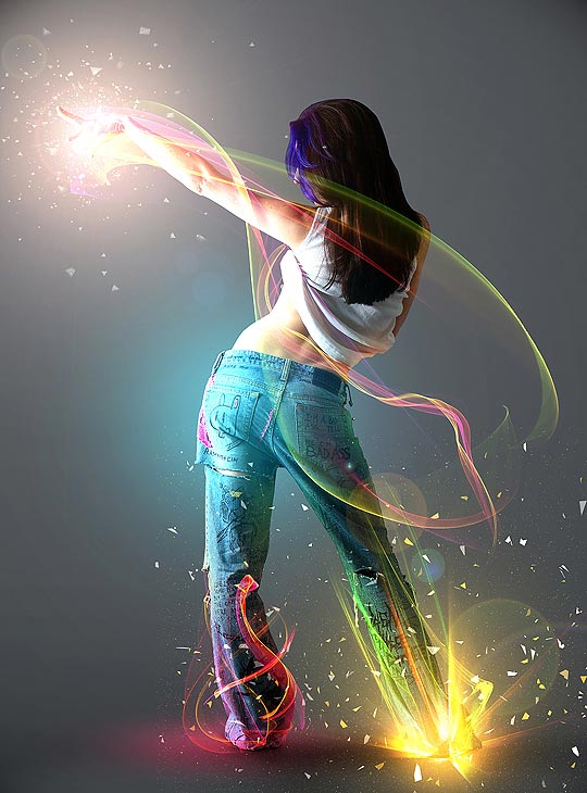 amazing light effect art tutorial