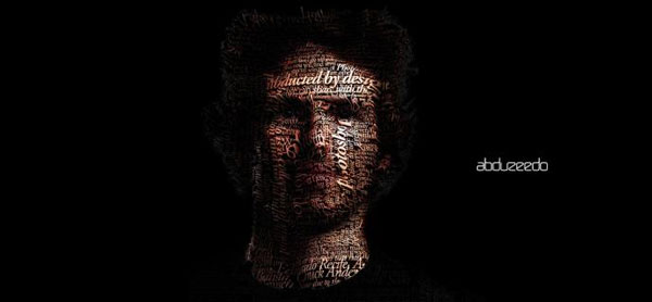 free photoshop tutorial - typographic portrait