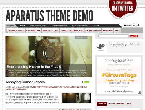 Aparatus Download Theme Wordpress Magazine Layout